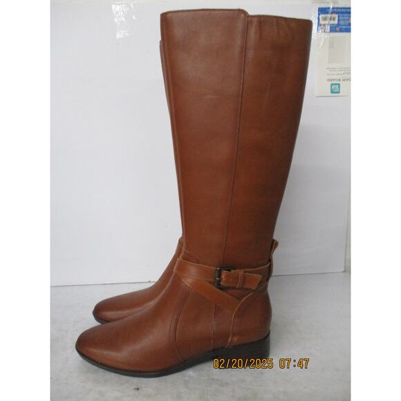 USED Naturalizer Womens Rena Zipper Narrow Calf Knee-High Boots,brown-Size 7.5 M - Picture 2 of 16